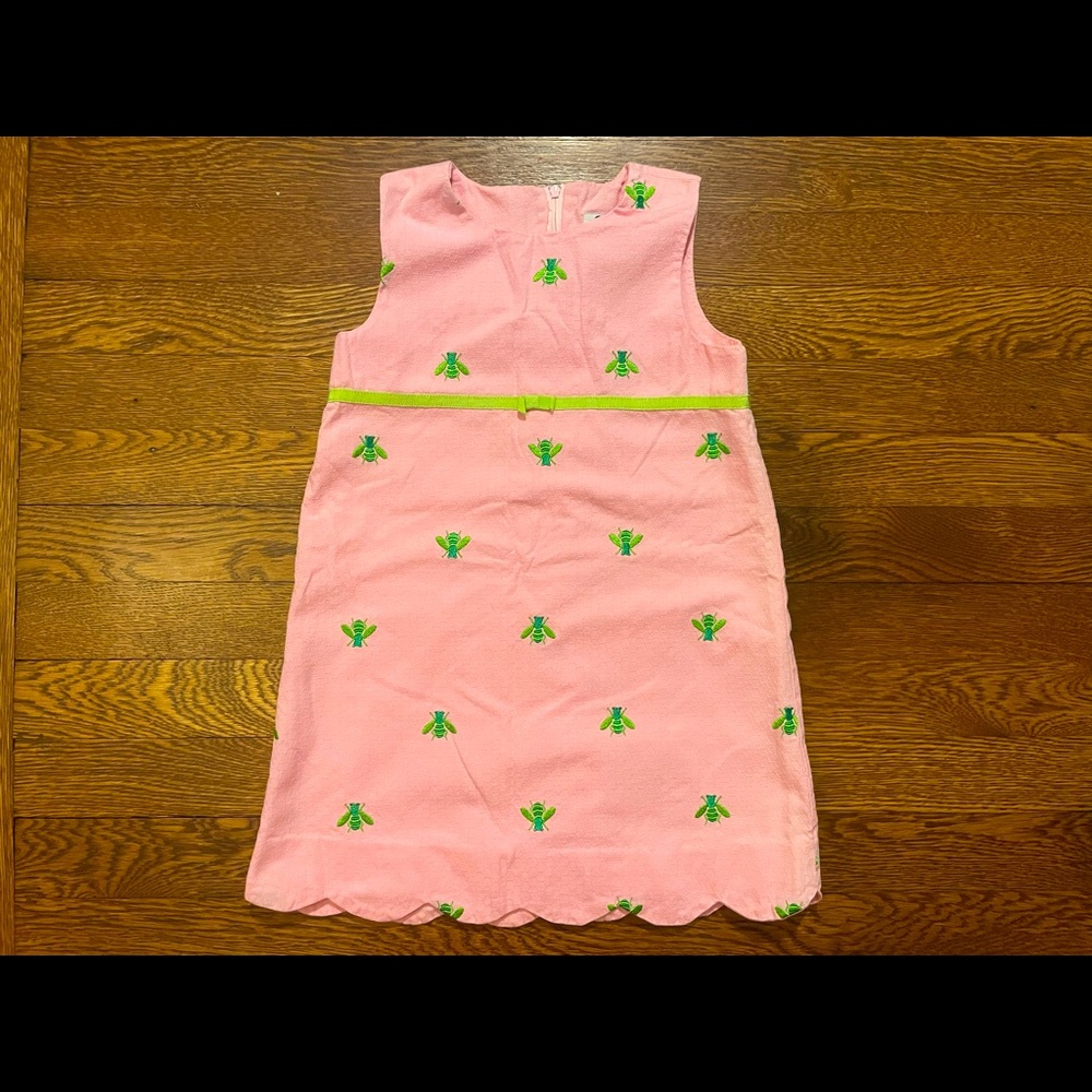 Vintage Lilly Pulitzer Classic Bee Print Shift Dress Size 5T